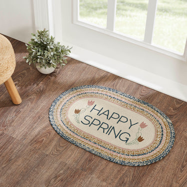 Kaila Happy Spring Jute Braided Rug Oval 20
